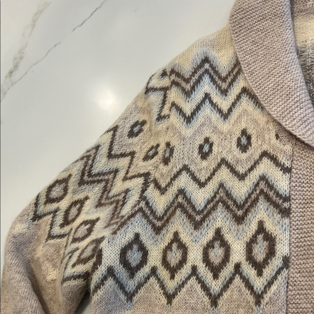 Pendleton Alpaca Wool Blend Aztec Southwestern Zi… - image 7